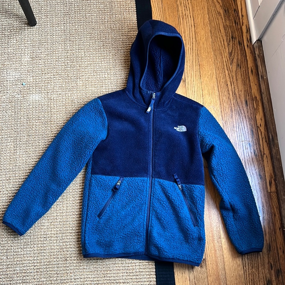 The North Face [Size: M 10/12] Forrest Full-Zip Hooded Fleece Jacket - Boys'
